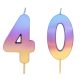 40-es színes ombre gyertya