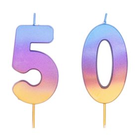 50-es színes ombre gyertya