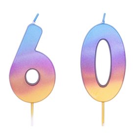60-as színes ombre gyertya