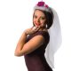 Fekete-pink bride to be tiara fátyollal