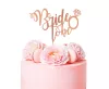 Rose gold gyűrűs bride to be sziluett tortadísz