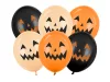 Vegyes színű halloween tök arcos lufi szett 6 db