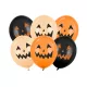 Vegyes színű halloween tök arcos lufi szett 6 db