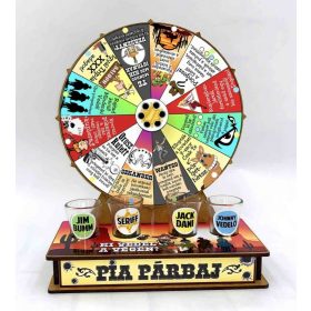 Pia párbaj ivós szerencsekerék