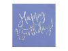 Kék-ezüst happy birthday szalvéta 20 db
