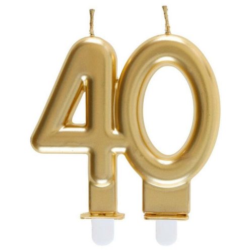 Arany 40 szülinapi számos gyertya