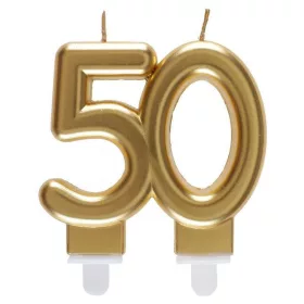Arany 50 szülinapi számos gyertya