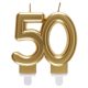 Arany 50 szülinapi számos gyertya
