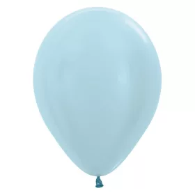 Pearl blue gyöngyház világoskék latex lufi 30 cm
