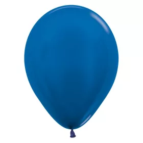 Metallic blue sötétkék latex lufi 30 cm