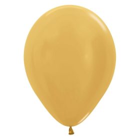 Metallic gold arany latex lufi 30 cm