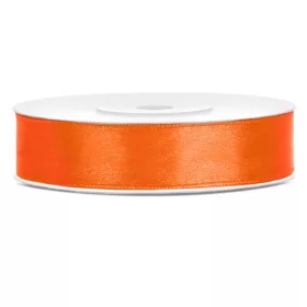 Narancs szatén szalag 12 mm