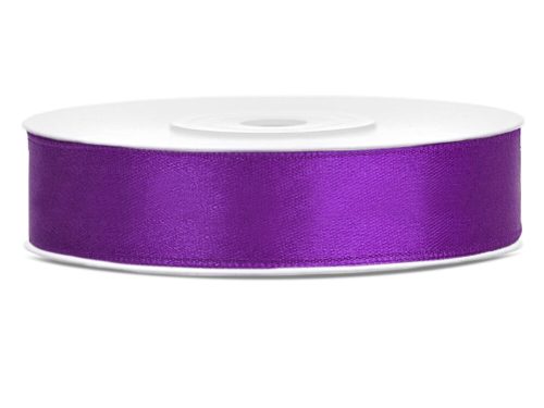 Sötétlila szatén szalag 12 mm