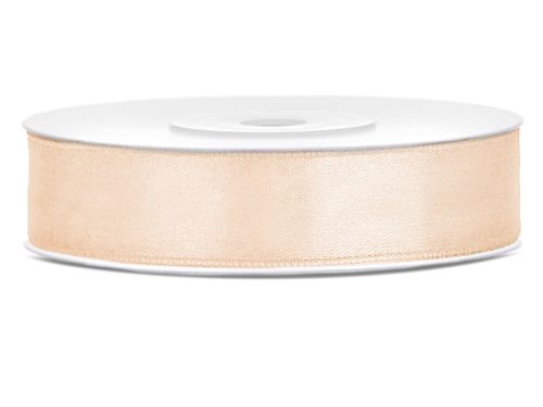 Ekrü szatén szalag 12 mm