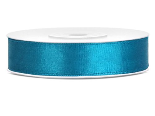 Türkiz szatén szalag 12 mm