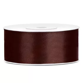 Barna szatén szalag 25 mm
