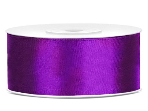 Sötétlila szatén szalag 25 mm
