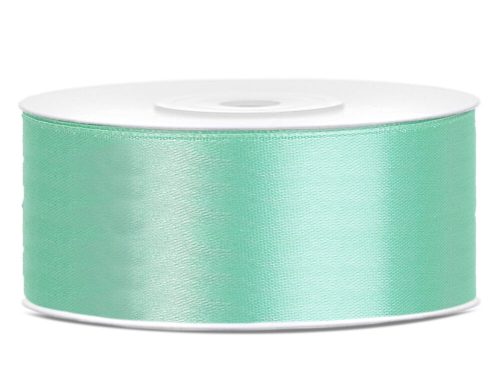 Mentazöld szatén szalag 25 mm
