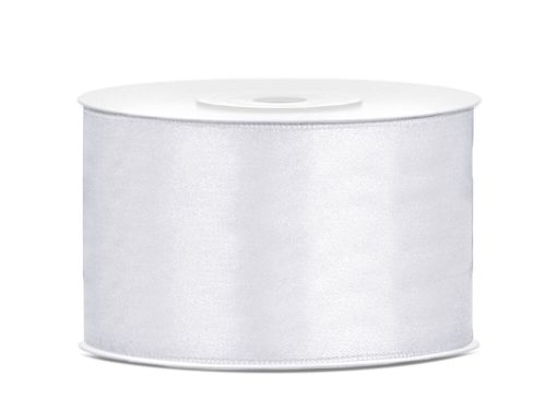 Fehér szatén szalag 38 mm