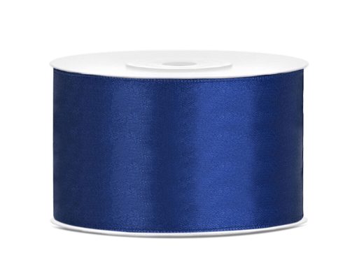 Sötétkék szatén szalag 38 mm