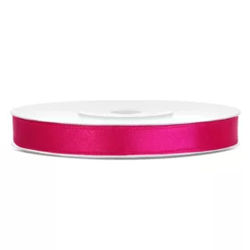 Pink szatén szalag 6 mm