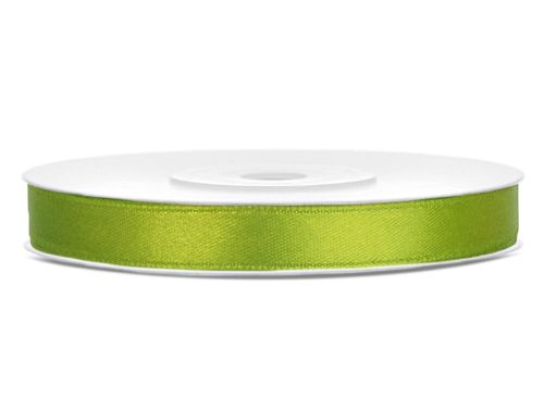 Almazöld szatén szalag 6 mm