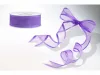 Levendula lila szatén szélű organza szalag 25 m