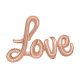 Rose gold love függeszthető levegős lufi