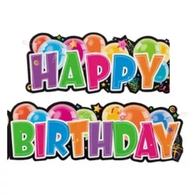 Happy birthday felirat