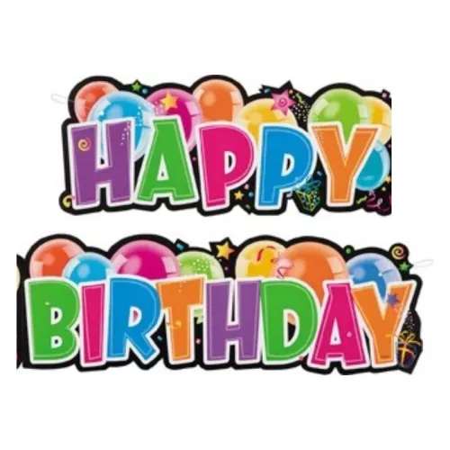Happy birthday felirat