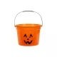Narancssárga tök figurás halloween vödör