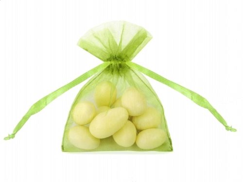 Almazöld organza tasak 10 db